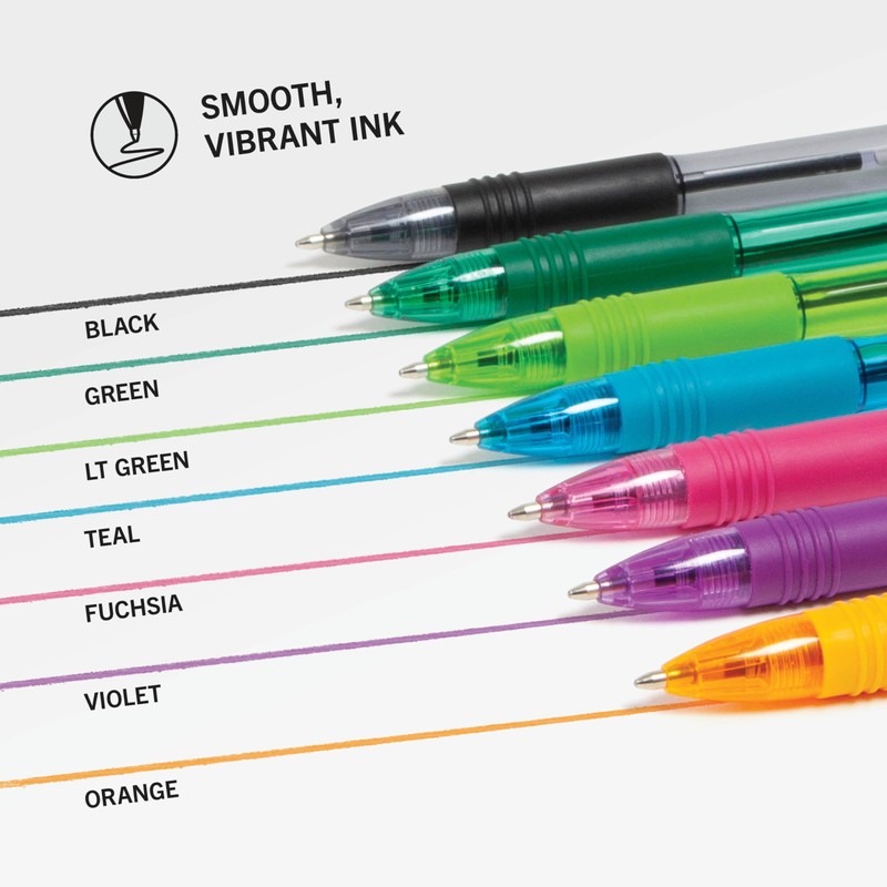 Zebra Pen Z-Grip Retractable Ballpoint Pen, Smooth-Flowing Assorted Fashion Colors,
