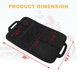 REARACE Tour Pack Trunk Lid Organizer Bag Pouch Fit for Street Glide Road King Road Glide Electra Glide Touring Travel