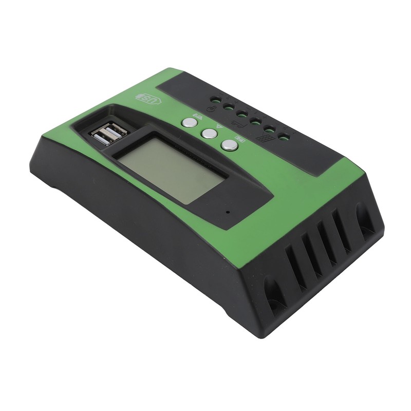 MPPT Solar Panel Controller with Dual USB Ports LCD Display