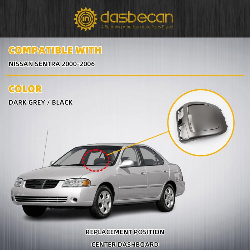 Dasbecan Center Dash A/C Outlet Air Vent Panel Compatible with