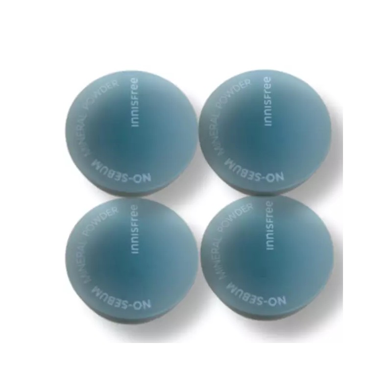 Innisfree 이니스프리 노세범 미네랄 파우더 5g 4개 Innisfree No-Sebum Mineral