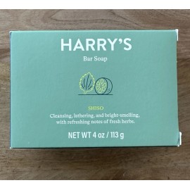Harry's NEW Harry's SHISO Bar Soap 4oz  Natural, Sulfate-Free, Rich Cleansing Lather