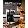 SHARDOR 10-Cup Programmable Coffee Maker, Regular & Strong Brew Drip