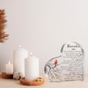 Bereavement Acrylic Heart Sign Gifts, Sympathy Gift for Loss of
