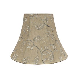 Aspen Creative 30163 Transitional Bell Shape Construction Light Gold, 12" Wide (6" x 12" x 9-1/2") Spider LAMP Shade