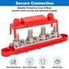 Spurtar 12V Bus Bar Power Distribution Block 4X 3/8'' M10