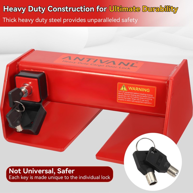 Antivanl Shipping Container Locks Heavy Duty, Maximum Security Trailer Door