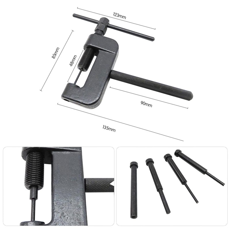 Chain Breaker Set with Carrying Case Chain Cutter and Riveter