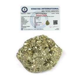 Reiki Crystal Products Natural Pyrite Cluster/Tumble/Rough Stones for Reiki Healing and Vastu Correction and Increase Creativity 30 Grams Stone
