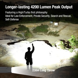 klarus FlatTac X1 Uitra Slim Tactical Taschenlampe, 4200 Lumen, kompakte Taschenlampe mit Doppelschalter, IPX6 wasserdicht, perfekt für den Einsatz im Freien, im Dienst und im Notfall X1K