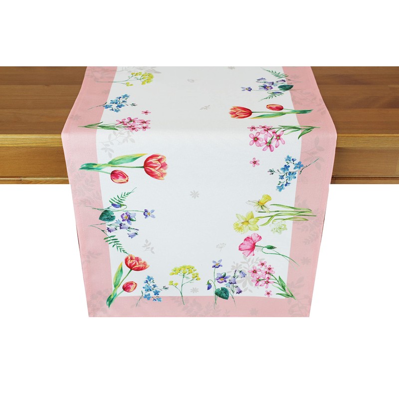Kamaca Table Runner Flower Meadow High-Quality Print Motif Eyecatcher in