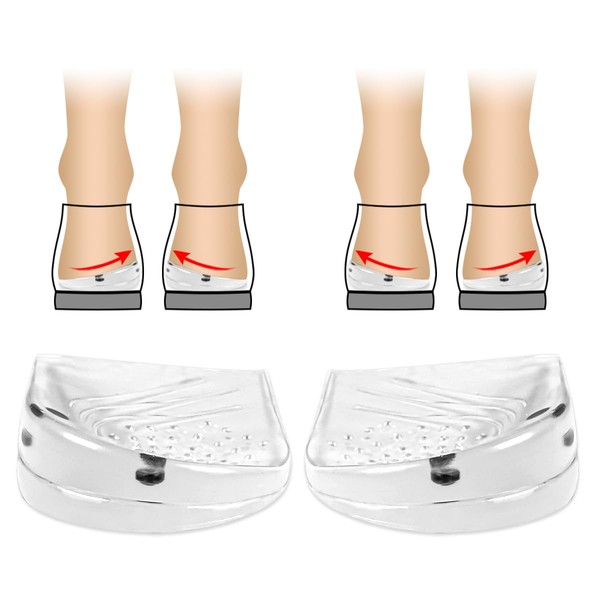 JL-Group 2 Layers Adjustable Heel Wedge Corrective Inserts for Over