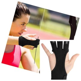 Archery Protective Gloves Shooting Gloves,Glove Three Finger Leather Archery Protective Accessories,Hand Protection for Target.