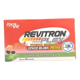 Revitron Plex Suplemento Alimenticio C/30 Caps Gelpharma Sin Sabor