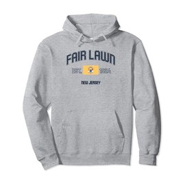 Retro Fair Lawn New Jersey NJ State Flag Throwback Pullover Hoodie