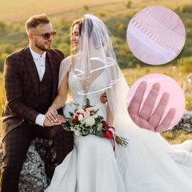 Tweruna White Veil, Bridal Veil for Weddings, Short White Veils for Bride Suitable for Stag Party, Photo Decoration and Wedding