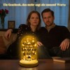 Belillpipi LED-Glaskuppel, Glück lst Eine MAMA & PAPA Wie Dich