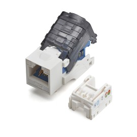 trueCABLE Cat6 Toolless Keystone Jack, Unshielded (UTP), PoE++ (4PPoE) 100W, UL Listed, ETL Verified, ANSI/TIA Certified, Modular RJ45 Female, White, 12 Pack