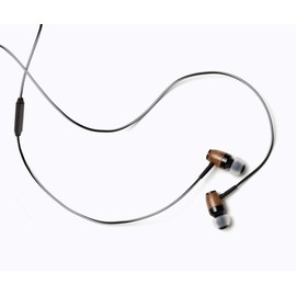 Symphonized DRM Premium Genuine Wood in-Ear Noise-isolating Headphones with Mic (Black/Gray)
