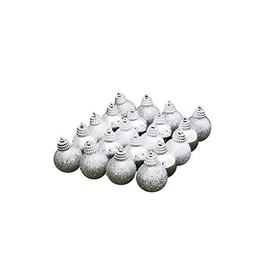 フローレックス(FLOREX) クリスマスデコレーション オーナメント 3色アソートシルバーボール 径3cm XO-1800