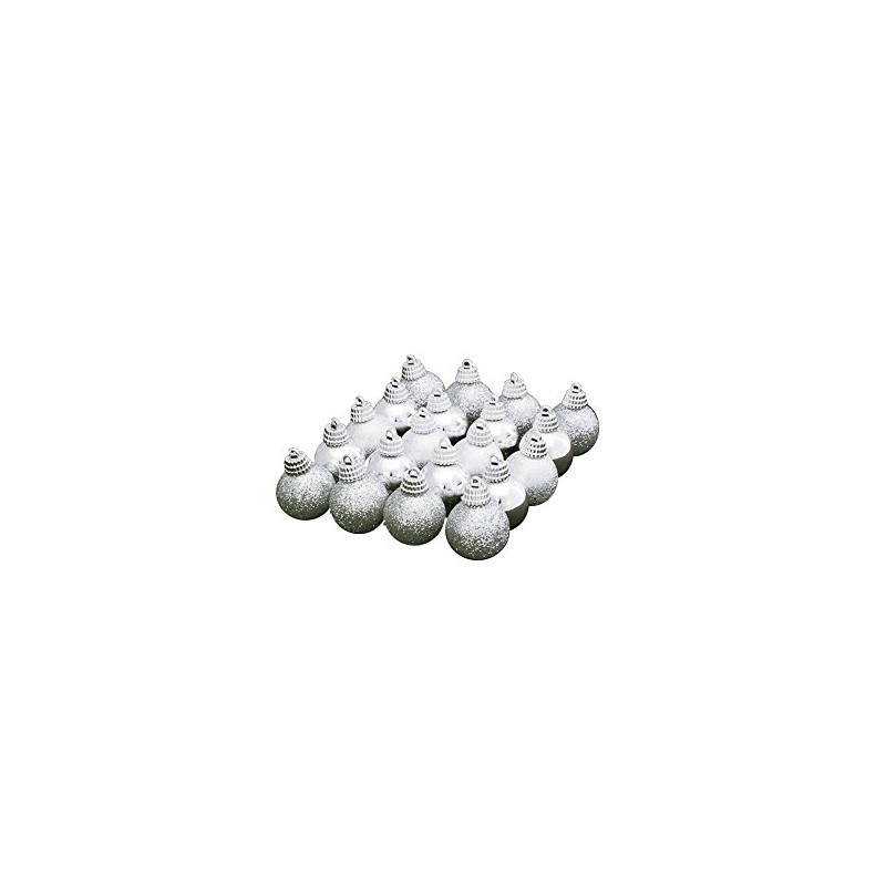 フローレックス(FLOREX) クリスマスデコレーション オーナメント 3色アソートシルバーボール 径3cm XO-1800