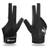 YFY Billiard Pool Gloves for Left Hand 3 Finger, Splicing
