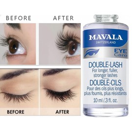 Mavala Double Lash Nutritive Eyelash Serum for the Appearance of Longer Lashes, Natural Looking, Denser Lashes + Eyebrows, 0.3 Ounce Bottle (1 Pack)