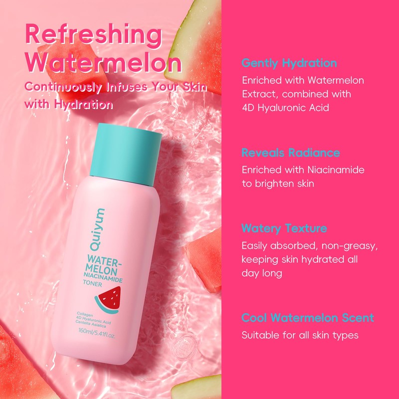Watermelon Hydration Facial Toner - Facial Skincare 5.41 Fl.oz