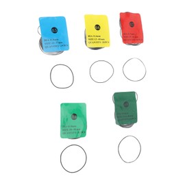 Rubber Watch Back Water Resistant O Rings Kit, 25pcs 0.5mm, 28pcs 0.6mm, 16pcs 0.7mm, 11pcs 0.8mm, 10pcs 0.9mm, Watch Back Water Resistant O Rings Watc Back Cover Seals Rubber