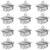 100Pcs Tibetan Alloy Graduation Charms 2024 Year Charms Number 2024