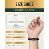 MagnetRX® Hematite & Leather Magnetic Bracelet - MAX Strength Natural