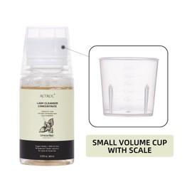 ACTROL Eyelash Cleanser Concentrate 60ml Unscented Professional Lash Shampoo Foaming Cleanser DIY Paraben & Sulfate Free Non-lrritating Wash for Extensions Lashes with Salon Home Care-Makes 6 Bottles