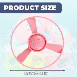 WVRLY Colourful Cat Fetch Toys Cat Chasing Flying Propeller Cat Funny Toys with 2 Shooter and 8 Discs for Cat Interaction, Exercise, Training, Hunting, Chasing (only 10 Propellers)