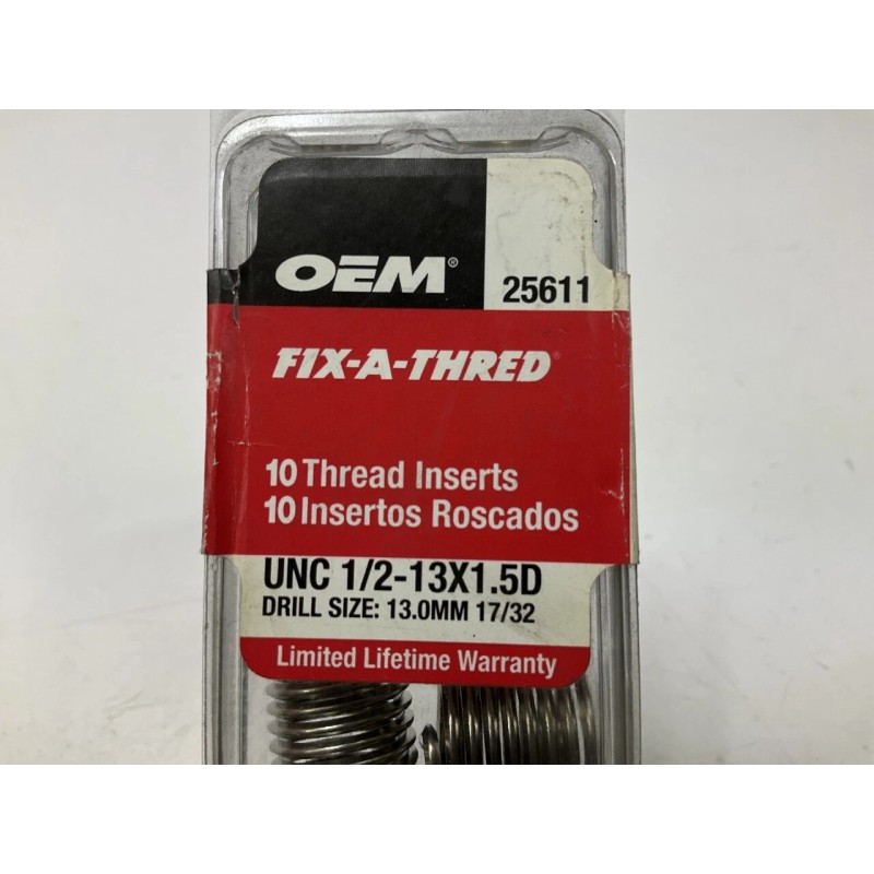 OEM Tools 25611 1/2 Inch Fix-A-Thread Inserts - 50 /
