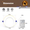 VOLISUN 12 Pack 4 Inch 5CCT Recessed Light with Night