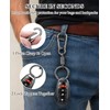 DAWZMR 18 Pcs Zipper Clips Anti Theft, Double Opening Small