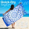 2 Packs Microfiber Lightweight Thin Beach Towel Compact Quick Dry
