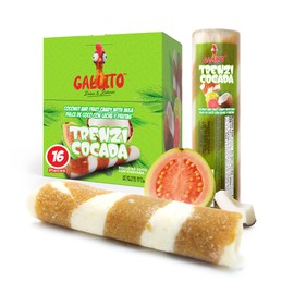 Gallito Mex Trenzicocada |Coconut and fruit candy with milk | Roll Mexican Candy | Bulk Pack for Parties, Snacks, Piñatas & Sharing | 16 Pieces, 1-Pack