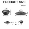 Pot Lid Knobs,2 Pcs Universal Black Pan Lid Cover Knob