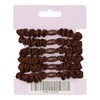 Oz Essentials Small Scrunchie 6 Pack - Brown