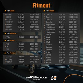 maXpeedingrods 17825 New Starter Motor for Toyota Camry 02-17 Sienna 04-16 Highlander 04-19 RAV4 06-18 Solara 02-08 Avalon 05-18, for Lexus RX330 RX350 ES300 ES330 ES350 NX200t NX300, for Pontiac Vibe