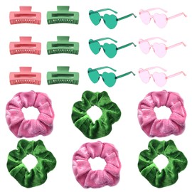 18PCS Bridesmaid Scrunchies Proposal Gifts Square Hair Clip Claws Sunglasses Bridal Shower Wedding Bachelorette Party
