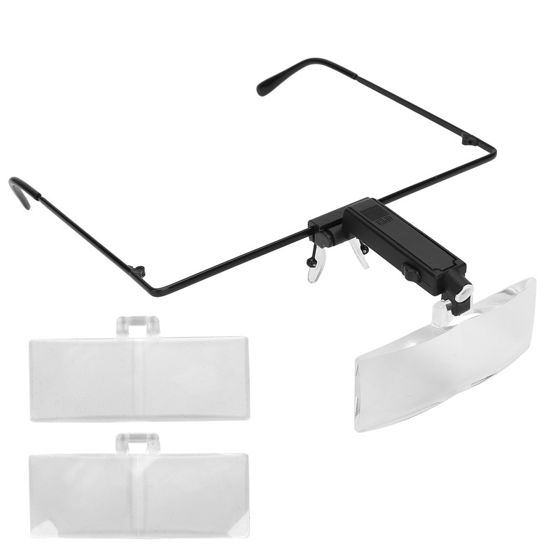 Eyeglasses Magnifier LED Light Hands Free Magnifying Glass for Watch