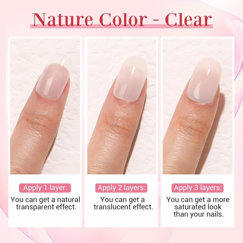AZUREBEAUTY Nail Repair Kit Transparent Crystal for Broken Cracked Split