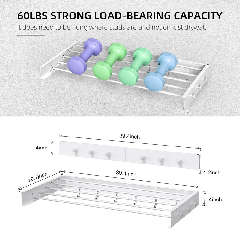Drying Rack Clothing,Clothes Drying Rack Wall Mounted,Laundry Drying Rack Wall