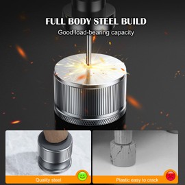 xuenair Furniture Risers 1 inch Adjustable,4 Pack Metal Bed Risers Lift Height 1"-1.7",Non-Slip Bottom Silicone Pad,Heavy Duty Couch Risers Sofa Risers (Small - Silver - 4 pcs)