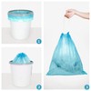 15L Garbage Bags Drawstring, Extra Strong Small Garbage Bag Unscented,