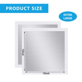 4-Pack 12x12 Inch Drywall Repair Patch Kit, Self-Adhesive Mesh with Aluminum Panels, Heavy-Duty Wall and Ceiling Hole Patch for Large Repairs