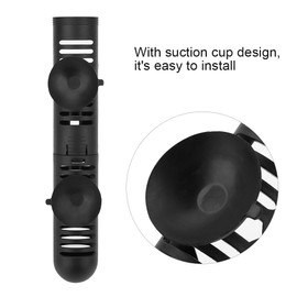 Aquarium Heater Guard Protector Removable Aquarium Heating Rod Sleeve Heat Resistant Durable Heater Protective Cover with Suction Cups (18.5 cm)