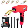 Allturn Upgraded Version 100w Hot Stapler, Plastic Welding Machine Car Bumper Repair Kit, Plier, Knife，Flat/Outside Corner/Inside Corner/Wave Staples, Welding Repairing Machine Welder Gun Repair(Red)